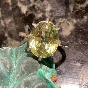 Chrysoberyl .925 Silver Ring 7